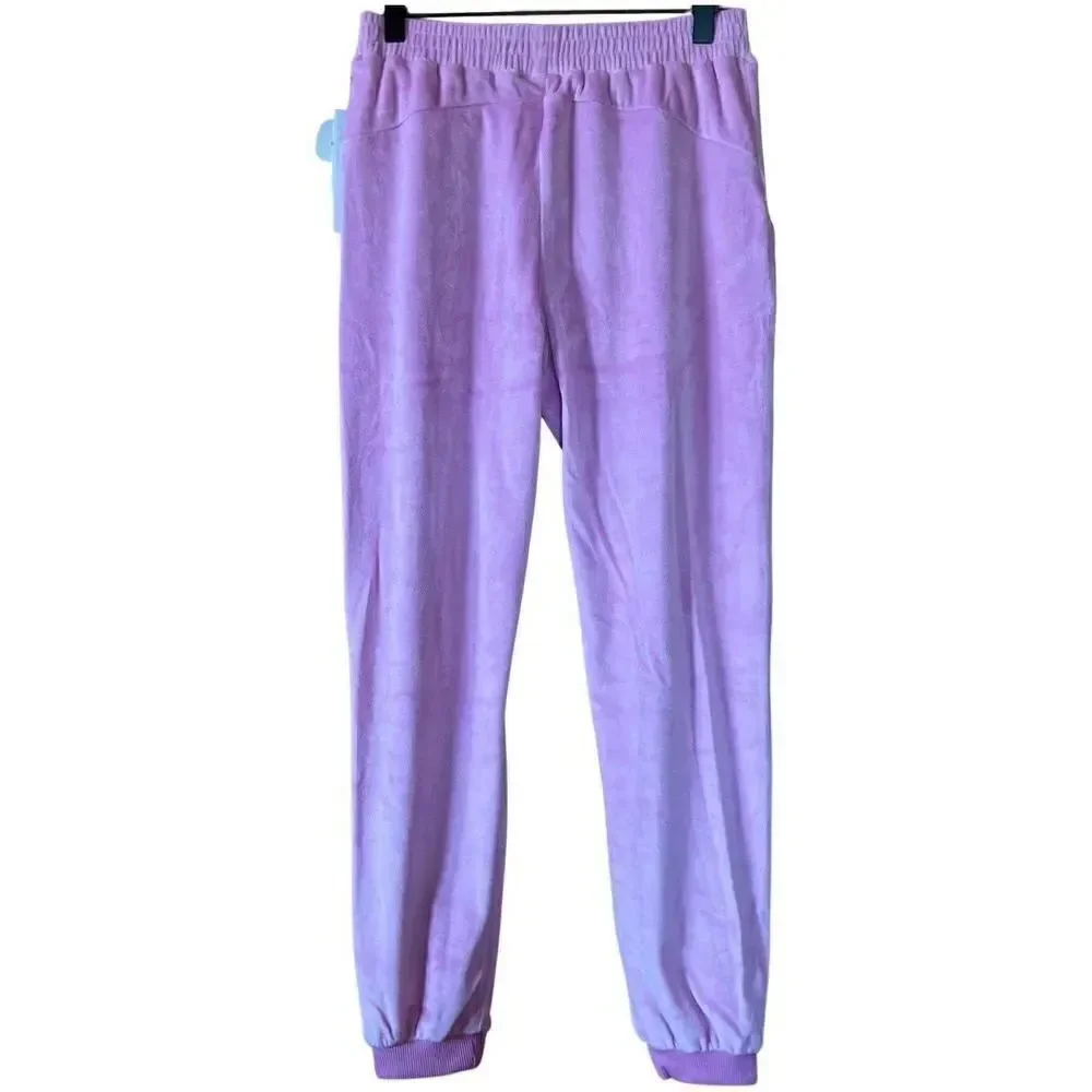 Zella Pink Velour Sweat Lounge Pants for Girls size L
